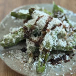 フードスタイリスト上樂由美子 のGallery － 『四角豆のフリット　ペコリーノチーズとバルサミコ酢』